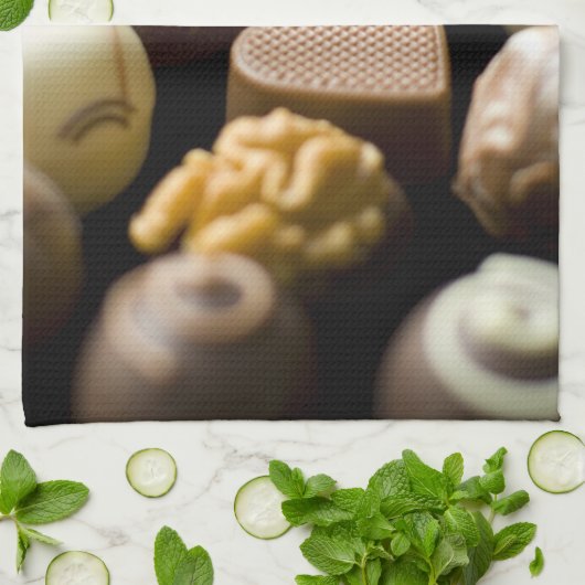 Delicious chocoladepralines theedoek (Gevouwen)