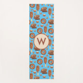 Delicious Chocolate Ice Cream Donuts Monogram Yogamat (Voorkant)