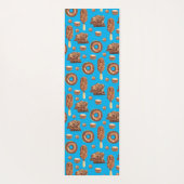 Delicious Chocolate Ice Cream Donuts Monogram Yogamat (Achterkant)