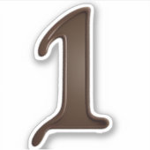 Delicious chocolatienummer 1 sticker (Voorkant)