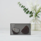 Delicious Coconut halves Visitekaartje (Staand voorkant)