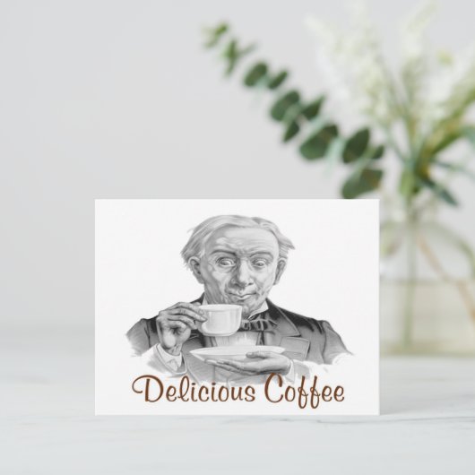 Delicious Coffee Briefkaart (Staand voorkant)