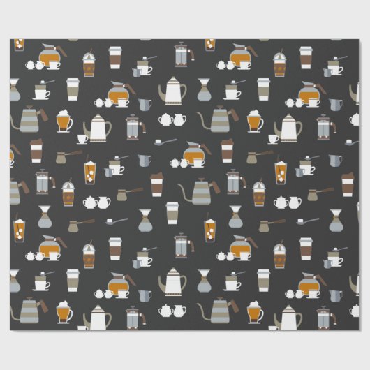 Delicious Coffee Drink Cadeaupapier (Vlak)
