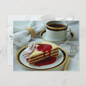 Delicious Coffee en baumkuchen torte Briefkaart (Voorkant / Achterkant)