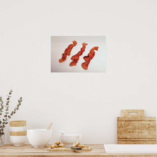 Delicious Cooked bacon Poster (Keuken)