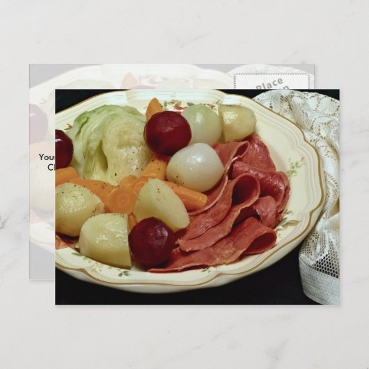 Delicious Corned beef en kool Briefkaart (Voorkant / Achterkant)