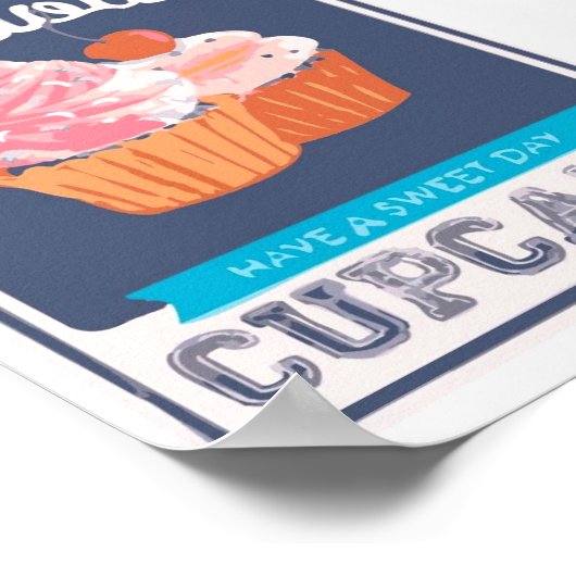 Delicious Cupcake Poster (Hoek)