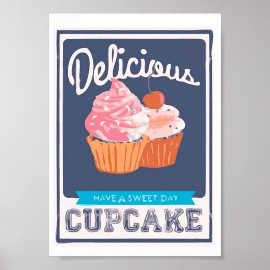 Delicious Cupcake Poster (Voorkant)