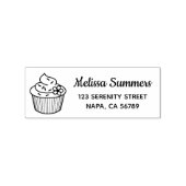 Delicious Cupcake with Frosting Address Rubberstempel (Afrduk)
