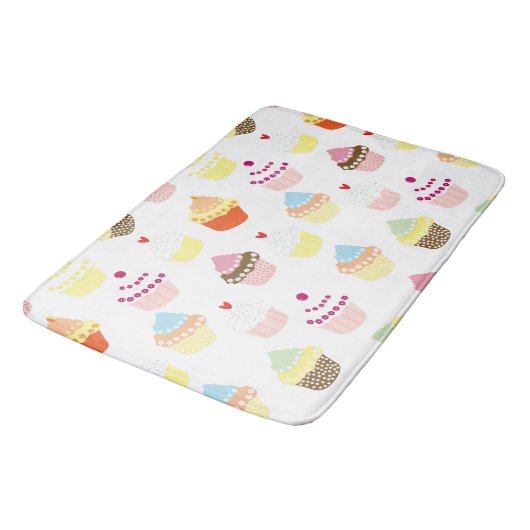 Delicious Decorated Birthday Cupcakes Badmat (Gekanteld)