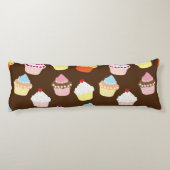 Delicious Decorated Birthday Cupcakes Body Pillow Lichaamskussen (Achterkant)