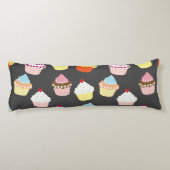 Delicious Decorated Birthday Cupcakes Body Pillow Lichaamskussen (Achterkant)