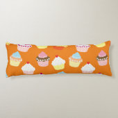 Delicious Decorated Birthday Cupcakes Body Pillow Lichaamskussen (Achterkant)