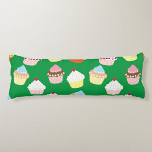 Delicious Decorated Birthday Cupcakes Body Pillow Lichaamskussen