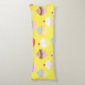 Delicious Decorated Birthday Cupcakes Body Pillow Lichaamskussen (Voorkant Verticaal)