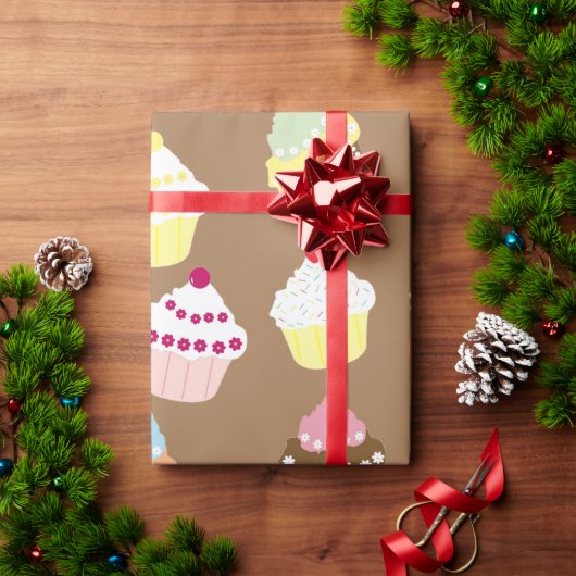 Delicious Decorated Birthday Cupcakes Cadeaupapier (Feestdagen Geschenken)