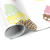 Delicious Decorated Birthday Cupcakes Cadeaupapier (Rol Hoek)
