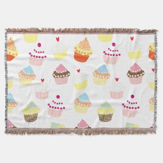 Delicious Decorated Birthday Cupcakes Deken (Voorkant)