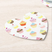 Delicious Decorated Birthday Cupcakes Kartonnen Onderzetters (Gekanteld)