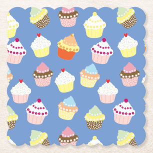 Delicious Decorated Birthday Cupcakes Kartonnen Onderzetters