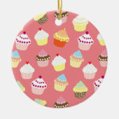 Delicious Decorated Birthday Cupcakes Keramisch Ornament (Voorkant)