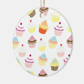 Delicious Decorated Birthday Cupcakes Keramisch Ornament (Links)