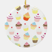 Delicious Decorated Birthday Cupcakes Keramisch Ornament (Achterkant)
