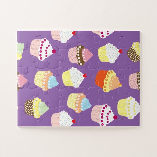 Delicious Decorated Birthday Cupcakes Legpuzzel (Horizontaal)
