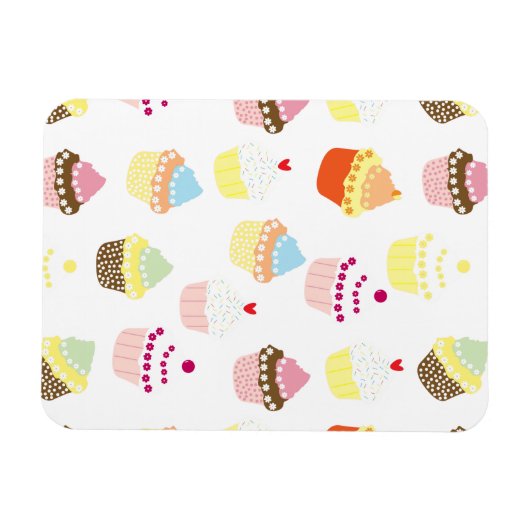 Delicious Decorated Birthday Cupcakes Magneet (Horizontaal)