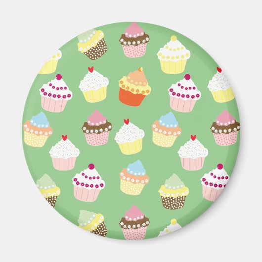 Delicious Decorated Birthday Cupcakes Magneet (Voorkant)