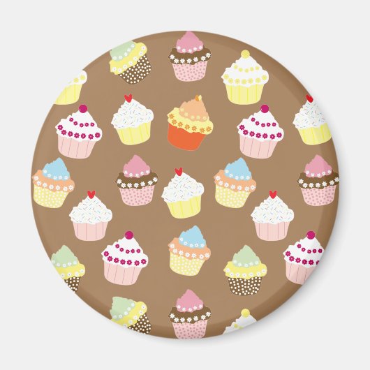 Delicious Decorated Birthday Cupcakes Magneet (Voorkant)