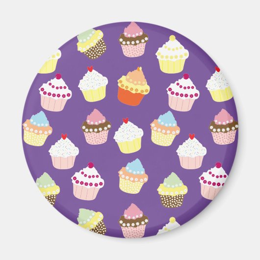 Delicious Decorated Birthday Cupcakes Magneet (Voorkant)