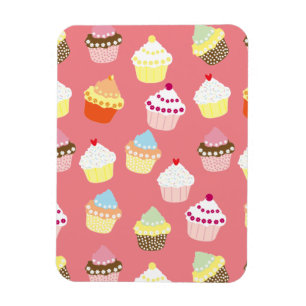 Delicious Decorated Birthday Cupcakes Magneet