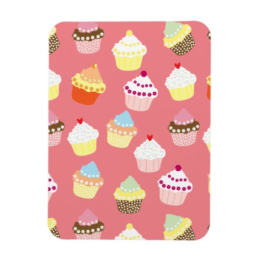 Delicious Decorated Birthday Cupcakes Magneet (Verticaal)