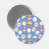 Delicious Decorated Birthday Cupcakes Magneet (Voorkant / Achterkant)
