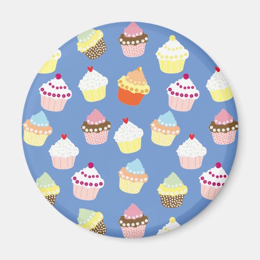 Delicious Decorated Birthday Cupcakes Magneet (Voorkant)