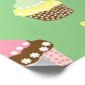 Delicious Decorated Birthday Cupcakes Poster (Hoek)