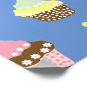 Delicious Decorated Birthday Cupcakes Poster (Hoek)