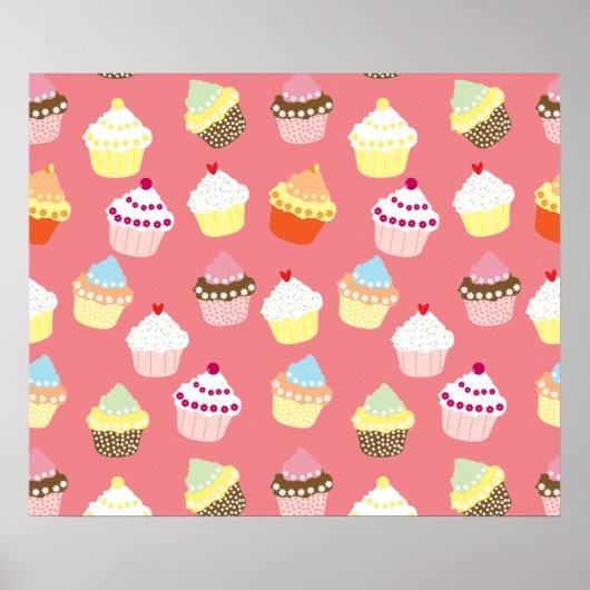 Delicious Decorated Birthday Cupcakes Poster (Voorkant)