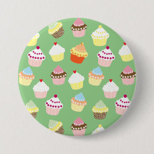 Delicious Decorated Birthday Cupcakes Ronde Button 7,6 Cm