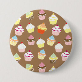 Delicious Decorated Birthday Cupcakes Ronde Button 7,6 Cm