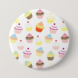 Delicious Decorated Birthday Cupcakes Ronde Button 7,6 Cm