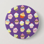 Delicious Decorated Birthday Cupcakes Ronde Button 7,6 Cm (Voorkant)
