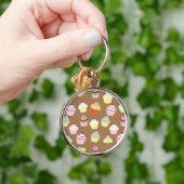 Delicious Decorated Birthday Cupcakes Sleutelhanger (Hand)