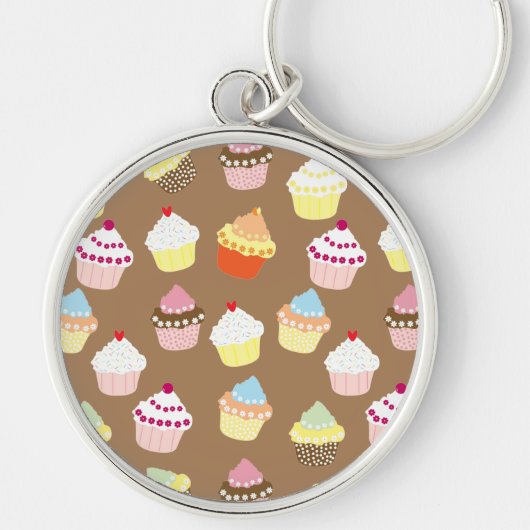 Delicious Decorated Birthday Cupcakes Sleutelhanger (Voorkant)