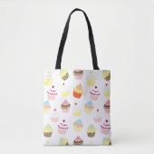 Delicious Decorated Birthday Cupcakes Tote Bag (Voorkant)
