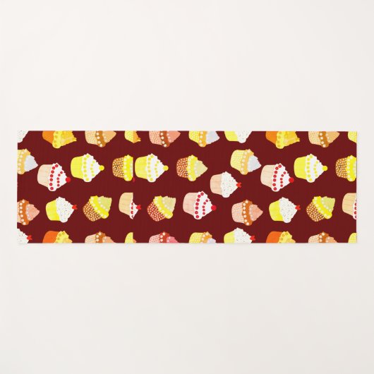 Delicious Decorated Birthday Cupcakes Yogamat (Voorkant (horizontaal))