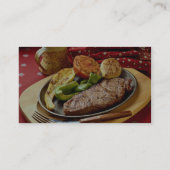 Delicious Deviled beef steak Visitekaartje (Achterkant)