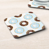 Delicious Donuts Blue Stripes Plastic Onderzetters (Linkerzijde)