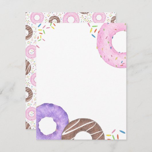 Delicious Donuts Note Card Notitiekaartje (Voorkant / Achterkant)
